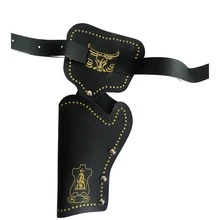Sheriff Holster Fake Pistol June Festival Cowboy Costume - 黑色 - 查看 4
