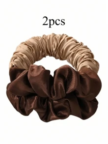 无需加热的卷发发圈，棕色缎面免加热卷发器，可睡眠时佩戴，柔软舒适的睡眠发圈，懒人卷发器，无需加热即可打造长卷发，时尚百搭，适合户外和运动，母亲节礼物，送给妈妈的礼物，缎面耐用发饰 - 彩色 - 查看 29