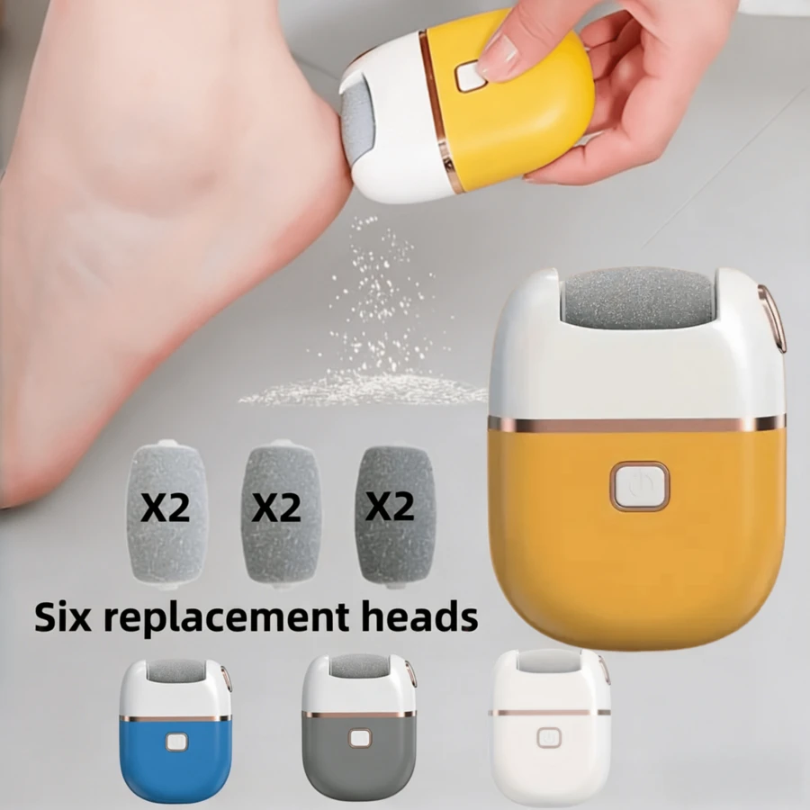 Máy chà chân điện sạc lại được kèm 6 đầu chà nhám thay thế, một thanh chà nhám mini và một đầu chà nhám dày đa chức năng để đánh bóng. Nhỏ gọn và dễ sử dụng, sạc qua cổng USB, phù hợp cho da khô và nứt nẻ, món quà tuyệt vời dành cho phụ nữ vào Ngày Valentine/Ngày của Mẹ. - Nhiều màu - Xem 1