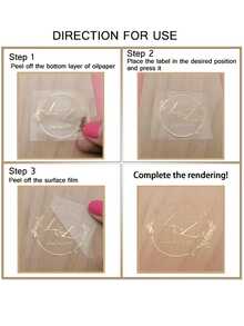 1/3/5pcs Personalized UV Stickers, 2-3 Inch Labels, Crystal Logo Stickers, Upload Your Logo/Design, Waterproof UV Stickers, Date Stickers, DIY Gifts, Handmade Items, Custom UV Stickers, Wedding Stickers, Gift UV Stickers. - Multicolor-2 - View 9