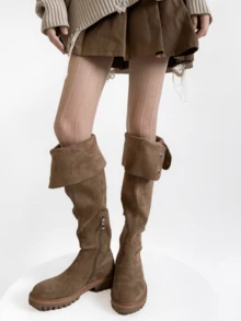 1 Pair Black/White/Skin/Gray/Purple Spring & Summer Sheer Vertical Striped Lace Polka Dot Tights - Multicolor - View 3