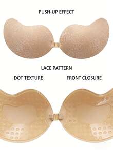 新款芒果形图案文胸 2 件装，前扣式自粘文胸，适合搭配裙子和婚纱。 - 彩色 - 查看 6