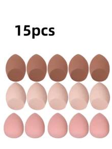 12pcs Large Random Color Makeup Sponge Eggs, Mixed Beauty Sponges For Liquid, Cream And Powder Perfect Application, Multicolor Makeup Sponges Suitable For All Skin Types, Latex-Free Dual-Use Powder Foundation - Multicolor - View 8