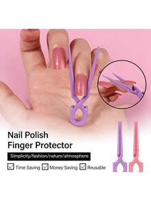 Nail Art Positioning Clip, Anti-Overflow Gel Shaping Cross Clip, UV Gel Nail Auxiliary Molding Tool - Multicolor - View 1