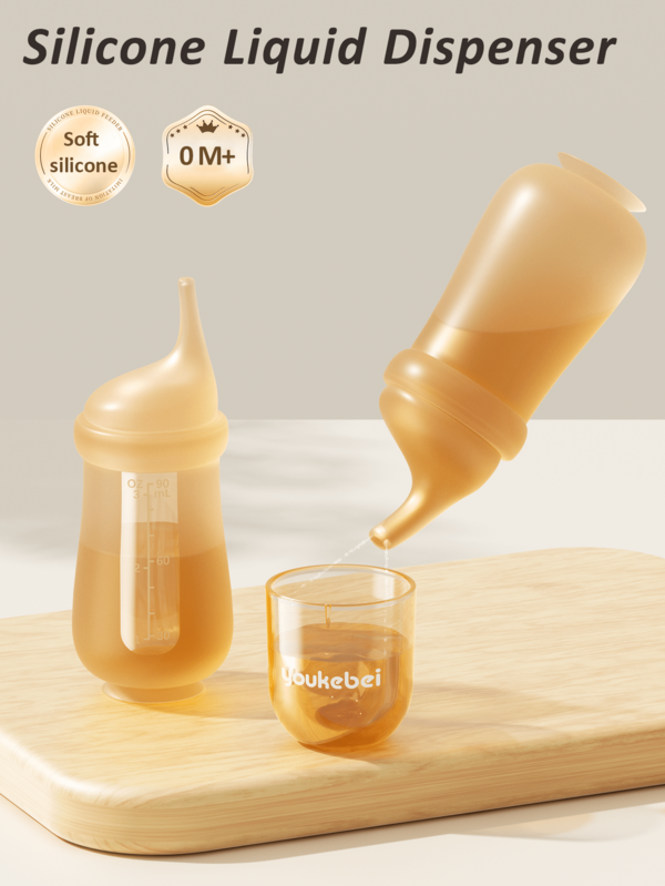 Bình ăn dặm bằng silicon 90ml – Dung tích lớn, dễ sử dụng, hoàn hảo cho người mới bắt đầu.