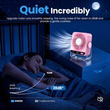 这款电池供电的桌面风扇配备数字显示屏，是一款便携式风扇，适用于办公室、卧室、厨房、家庭和户外等多种场景。风速范围为1-199级，并配备4000mAh大容量电池。这款小巧的摇头旅行桌面风扇有灰色、米色和粉色三种颜色可选。 - 其他 - 查看 5