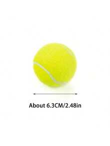 3pcs Pet Elastic Tennis Balls, Colorful Interactive Bouncy Balls Pet Dog Toys - Multicolor - View 10