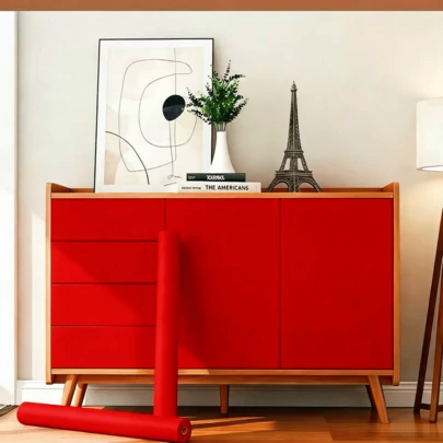 1 Cuộn Giấy Dán Tường Màu Đỏ Mờ, Bề Mặt Mờ, PVC, Dày, Chống Thấm Nước, Có Thể Tháo Rời, Thích Hợp Cho Phòng Ngủ, Nhà Bếp, Cửa Gỗ Cũ, Trang Trí Nhà Cửa, Sửa Chữa Nội Thất, Che Vết Nám, Che Khuyết Điểm, Giấy Dán Tường Vinyl, Giấy Dán Gạch, Hình Dán Tường, Trang Trí Phòng, Hình Dán Giấy Dán, Trang Trí Phòng Ngủ, Trang Trí Nhà Bếp