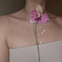 1 chiếc vòng cổ hoa loa kèn thiết kế thủ công, kiểu dáng ôm sát cổ, mặt dây chuyền tua rua đính ngọc trai pha lê, trang trí hoa văn thanh lịch kiểu Pháp, phong cách Bohemian, thích hợp cho tiệc tùng, tiệc chiêu đãi, đám cưới, ngày lễ, hẹn hò và các dịp khác. - Dây chuyền vỏ sò đeo xương đòn - 1 chiếc - Xem 15