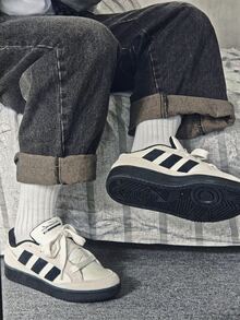 adidas WCARD ADV 百搭休閒 輕鬆舒適 板鞋 男女同款 白灰黑 - 白灰黑 - 查看 4