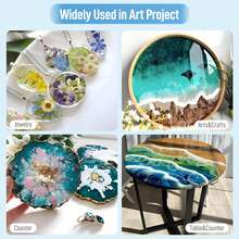 Bộ nhựa Epoxy 500ml - Trong suốt, bền, tự san phẳng, dùng cho mặt bàn, thủ công mỹ nghệ, đúc khuôn, làm trang sức và phủ bề mặt. - 250ml A+250ml B - Xem 6