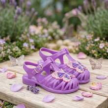 Spider Children's Sandals Kit 3 Pairs Women's Sandals Immediate Shipping Non-Slip - Purple - View 2