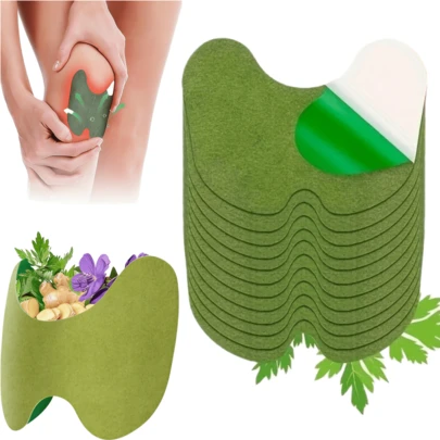 30pcs Mugwort Knee Joint Patches, Suitable For Family And Outdoor Use Spinal Moxibustion Stickers, Essential Household Item
