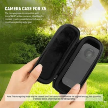 适用于 Insta360 X5 的硬壳便携包，带登山扣的便携式旅行收纳包，运动相机配件保护套 - 查看 5