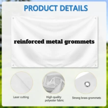 American Flag, Indoor And Outdoor Hanging Decorations - 4 Grommets (Corners) | 43x71 Inch - View 6
