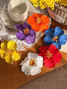 3 kẹp tóc hình hoa dâm bụt Hawaii, phù hợp cho phụ nữ và bé gái, kích thước lớn, nhiều màu sắc, họa tiết hoa nhiệt đới nhân tạo, phụ kiện tóc phong cách Boho, phù hợp cho mùa hè, tiệc Hawaii, quà cưới, ngày Valentine (đỏ, trắng, hồng), kẹp tóc, ghim cài tóc, kẹp tóc cài đầu. - Nhiều màu - Xem 11