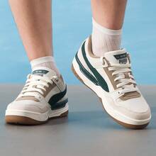 Giày thể thao đế thấp PUMA REBOUND Casual Series thời trang, thoải mái, màu trắng và xanh lá cây, dành cho cả nam và nữ. - Trắng và xanh lá cây - Xem 3