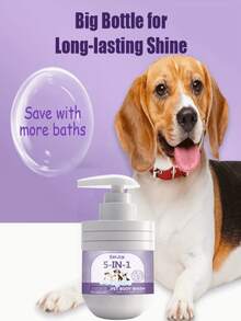 EelJoy - 100g 5-In-1 Smooth Shampoo & Body Wash For Cats & Dogs, Provides Deep Cleansing, Enhances Coat Shine, Prevents Tangles, Rich Lather Easy To Rinse, Keeps Pet's Fur Smooth And Glossy - 100ml - View 5