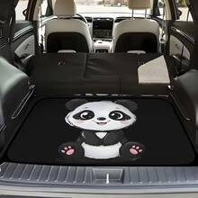 Chibi Panda Head Car Trunk Mat - Sturdy And Dust-Resistant Cargo Liner | Universal Trunk Protector - A - View 1