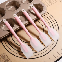 2/4pcs Silicone Spatula Set - Heat Resistant 450°F Flexible Spatulas - Premium Kitchen Utensils With Non-Slip Handles - Seamless Construction Dishwasher (Lime Green/Sky Blue/Pink) - Multicolor - View 3