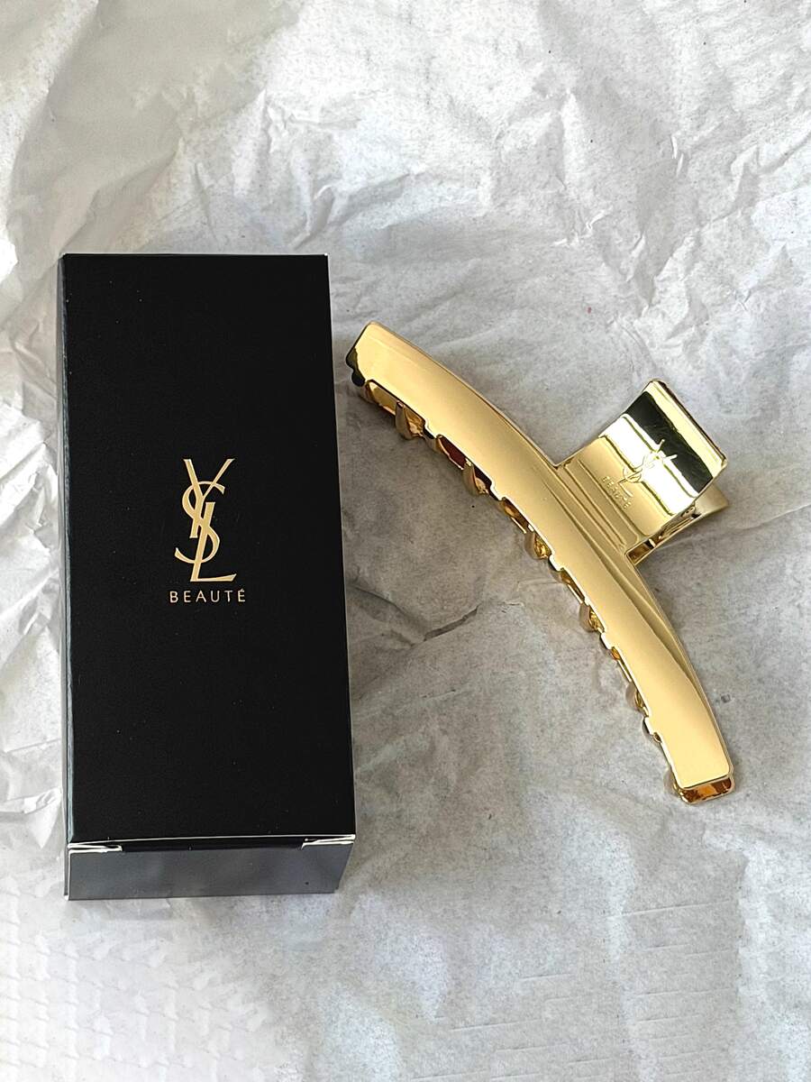 Yves Saint Laurent 大号金属发夹，10厘米/3.93英寸，强力固定，适合浓密头发 - 金色 - 查看 1