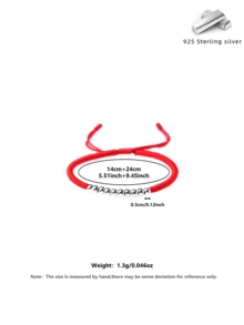 Luxury Lucky Bead Red Rope Bracelet, Versatile Gift Set - Red - View 2