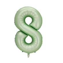 MECRLA 1pc 32"/40" Star Space Olive Green Number Balloons (Latex Balloons Need To Be Purchased Separately) Back To School Valentine Day - Olive Green - View 15