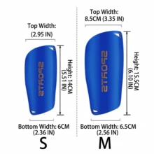 1 Pair Professional Football Shin Guards, Children/Youth Leg Protection, Secure Fit, Lightweight & Comfortable, Double-Layer Design, Gold "SPORTS" Logo, Multi-Color Options - Multicolor - View 3
