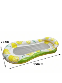 1pc Inflatable Lounger Chair, Adult Pool Floating Mat, Floating Hammock, Inflatable Raft Swimming Pool Air Sofa Floating Chair Bed, Adult Inflatable Swimming Floating Bed Hammock, With Soft Mesh Center For Pool Use, With Headrest Water Floating Lounge Chair, Swimming Pool Floating Leisure Toy - Multicolor - View 19