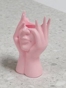 1件藝術臉孔花瓶裝飾品，適合客廳/辦公桌裝飾，房間佈置，送給女性的獨特禮物，粉色房間裝飾，藝術收藏，婚禮裝飾，藝術樹脂裝飾 - 多款 - 查看 11