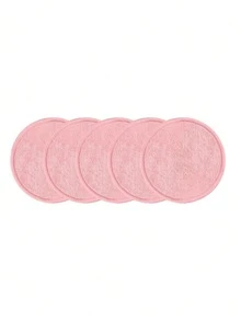 5/10/20pcs Reusable Makeup Remover Pads, Gentle On Skin, Quick Makeup Removal, Suitable For All Skin Types - Pink - View 4