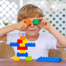 Children's Building Block Set, 40 Pieces, Educational, Interlocking Design - Multifärgad - Visa 6
