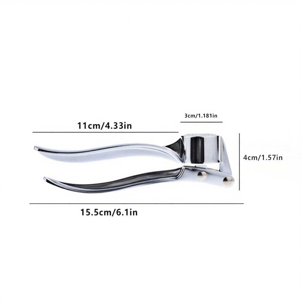 1 cái dụng cụ ép tỏi bằng thép không gỉ, màu bạc thời trang, đa chức năng, dùng trong nhà bếp. - Nhiều màu - Xem 8