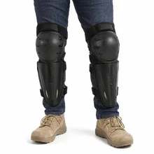 Rodilleras Y Coderas Protectoras Articuladas para Motocicleta, Bicicleta, Protectores para Motociclista Bicicleta, Protección de Rodilla ​ Motociclismo, Rodilleras para Motocross Carreras, Ciclismo. - Negro 3 - Ver 3