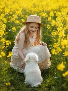 Tween Girl Summer Vacation Lace Backless Splicing Dress With Large Hemline And Straps - Beige - View 9