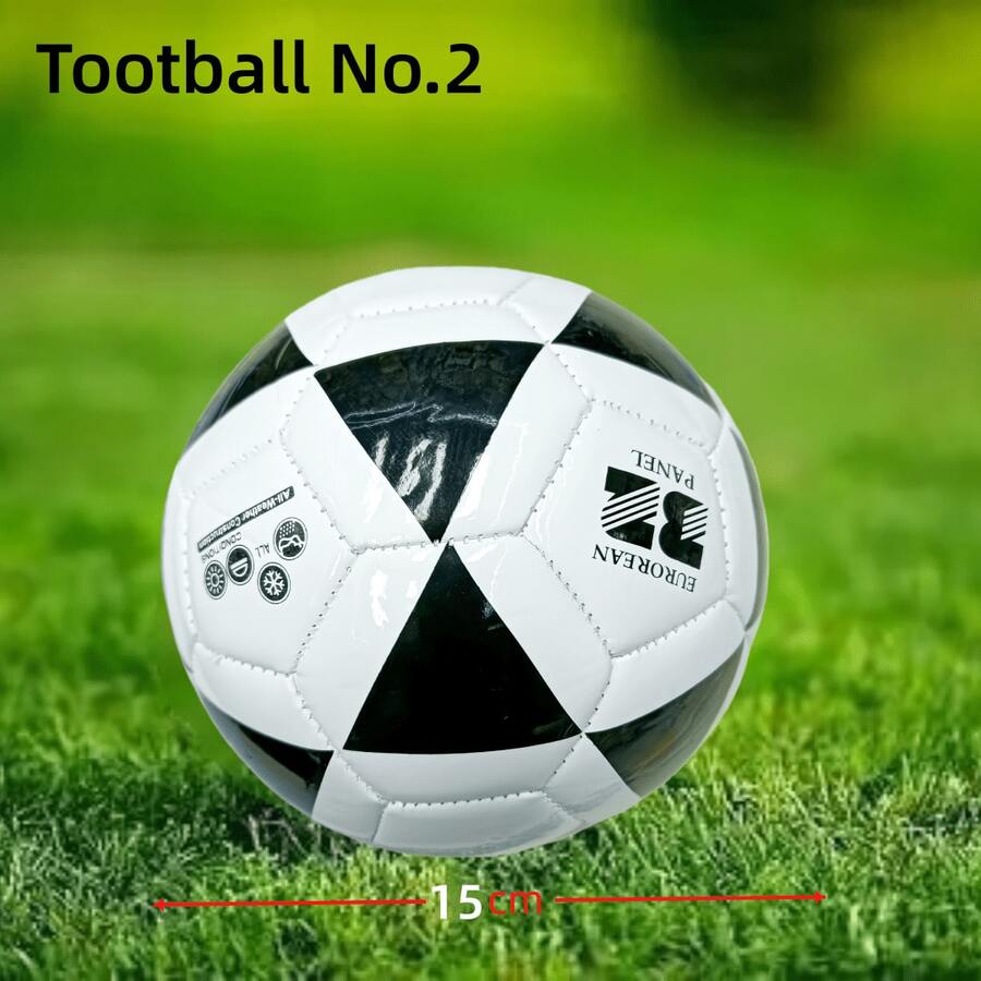 PVC Size 2 Fashionable Soccer Ball, Suitable For Outdoor Sports - Black and White - View 1