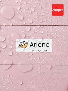 1/60/120/180/240pcs Customizable Name Label Stickers, Waterproof Oil-Proof Transparent Vinyl Decals, Holographic Labels For Home Organization, Office Classification, Luggage Identification, Sports Equipment Marking - Multicolor - View 13