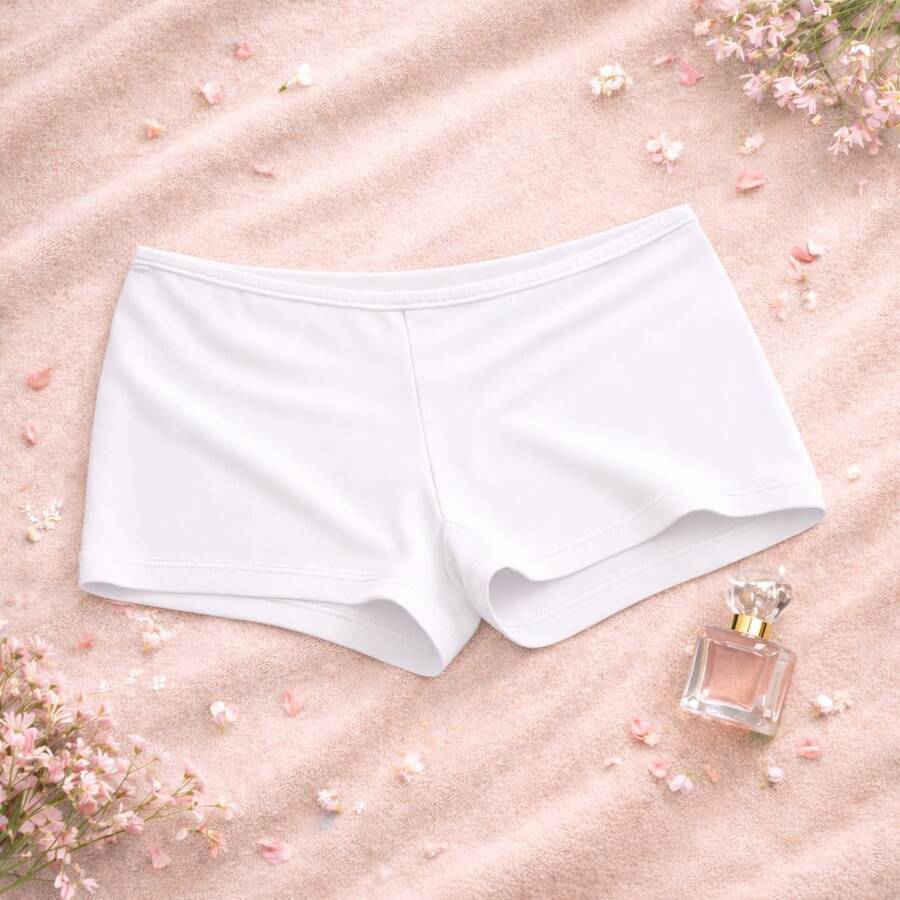 Women's Second Skin Shorts, Underwear/Slip-On Shorts To Wear Under Skirts And Dresses, Women's Fashion, Premium Short Shorts - trắng - Xem 1