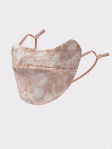 四季女士防晒面罩，尼龙雪纺护眼蕾丝透气防紫外线薄款面罩，舒适百搭，日常佩戴 - A - 查看 10