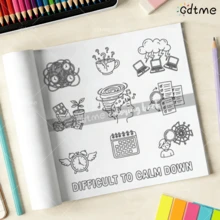 GDTME 1. Sách tô màu phong cách Gothic, thích hợp làm quà tặng cho bạn bè, người yêu và gia đình, phù hợp cho các bữa tiệc, Ngày Valentine, sinh nhật và các ngày lễ khác. Dụng cụ vẽ và học tập, 24 trang, sách, thư giãn trong dịp Lễ Phục Sinh, Ngày của Mẹ, thời gian rảnh rỗi, đồ dùng văn phòng, đồ dùng học tập. - HY-046 - Xem 3