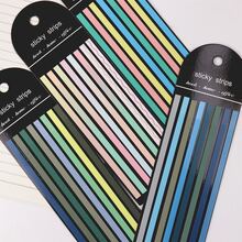 PET超薄荧光膨胀防水便签半透明刮刮乐标记贴纸 - 彩色 - 查看 1