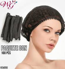 Cofia Gorro Plisado Desechable 100 Pzas - Negro - Ver 8