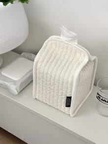 Minimalist Black & White Polka Dot Tissue Box, Suitable For Home, Living Room, Dining Table, Bathroom Vanity, Paper Towel Dispenser - Multicolor - View 9