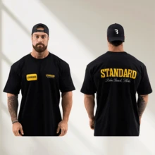 Summer Jogger Gym T Shirt For Men Cbum T Shirt  Muscle Men Cbum Gym T Shirt Cbum Fitness Cotton Shirt Cbum Women T Shirt - Black 4 - View 1