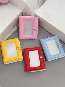 1 pieza Álbum portafotos, Carpeta mini de 3 pulgadas con 40 bolsillos para tarjetas fotográficas Kpop, adecuado para proteger y coleccionar tarjetas de álbumes de estrellas - Multicolor - Ver 2