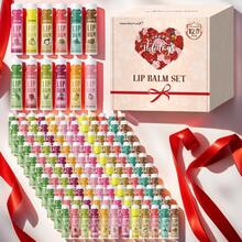 Set 120 pcs Pelembap Bibir, 5g per buah, 12 Aroma Unik, Melembapkan Tahan Lama, Mempercantik Warna Bibir, Hadiah Sempurna untuk Wanita, Hari Ibu, Rekan Kerja, dan Teman - Set Lip Balm 120pcs12 Rasa Buah - View 1