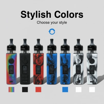  VapeSMOD推出的新款保护套是一款适用于Voopoo DRAGS3的硅胶/皮革保护套。它采用纹理图案设计，触感柔软亲肤，并提供防滑和防摔保护。