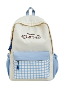 New Arrival High-Quality Fresh & Sweet Cute Plaid Backpack, Large Capacity Lightweight Commuter Backpack - Multicolor - View 10