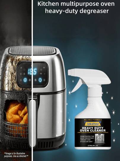  Jakehoe Oven Cleaner, Specially Formulated To Penetrate And Dissolve Stubborn Baked-On Grease And Carbon, Instantly Dissolves Grease On Contact, Suitable For Burners, Ovens, Air Fryers, Grills And Drip Pans, Heavy-Duty Degreasing Spray For The Kitchen, Removes Baked-On Oil, Grease And Carbon, Perfect For Holiday Cooking Prep, Year-Round Home Cleaning, Garden And BBQ Parties, Friends, Occasions And Back-To-School, It Makes A Great Gift For Family And Friends