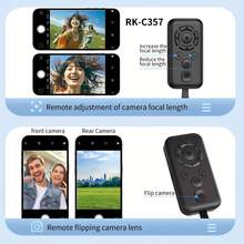 Wireless Remote Control With Multi-Color Buttons - Smartphone Compatible, Hands-Free Operation For Novel Page Turning, Video Scrolling & Remote Likes - View 8